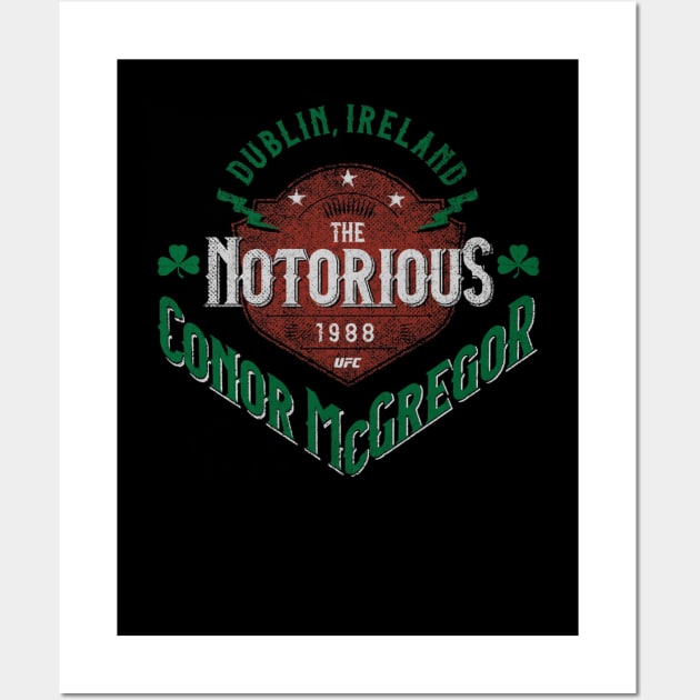 Conor McGregor The Notorious Label Wall Art by ganisfarhan